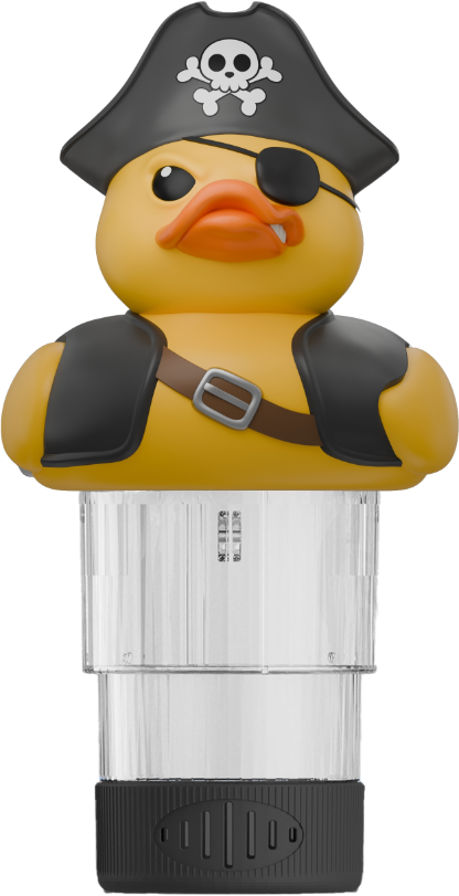 3 Inch Pool Chlorine Floater (Pirate Duck) - WeddleUp product image 1