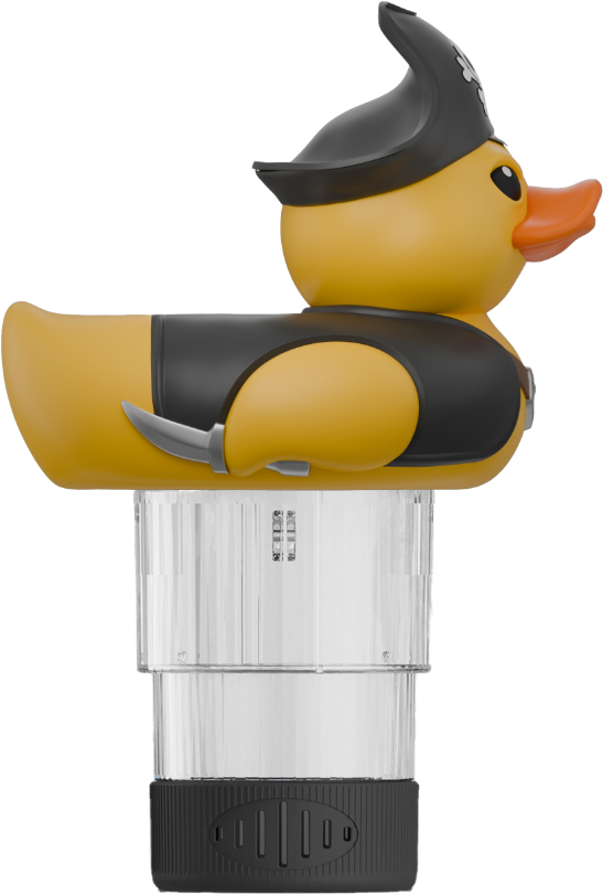 3 Inch Pool Chlorine Floater (Pirate Duck) - WeddleUp product image 3
