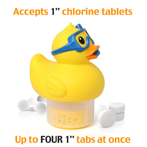 1 Inch Pool Chlorine Floater (Diving Duck) - WeddleUp product image 5