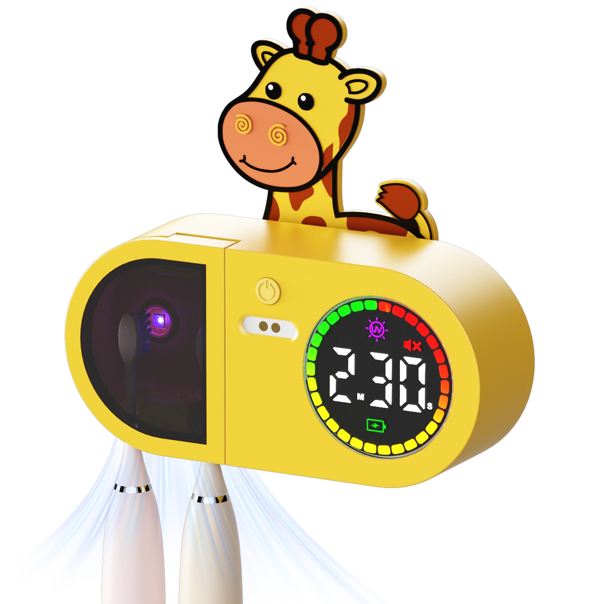 Kids' UV Toothbrush Holder (Giraffe)