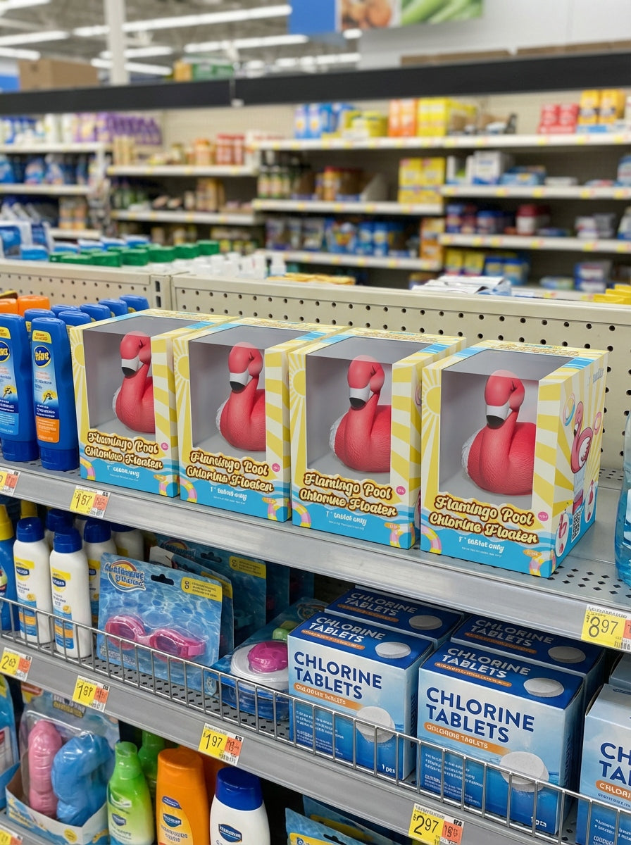 1 Inch Pool Chlorine Floater (Flamingo)