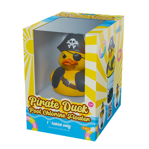 1 Inch Pool Chlorine Floater (Pirate Duck)