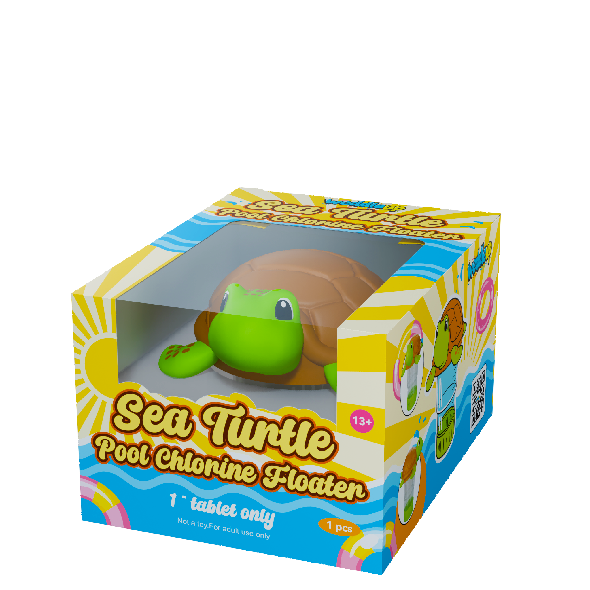 1 Inch Pool Chlorine Floater (Sea Turtle)