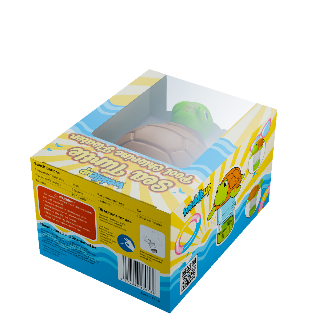1 Inch Pool Chlorine Floater (Sea Turtle)