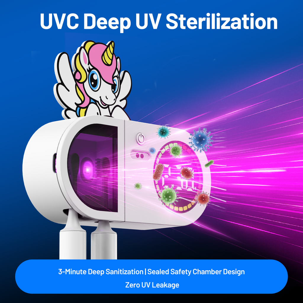 Kids' UV Toothbrush Holder (Unicorn)