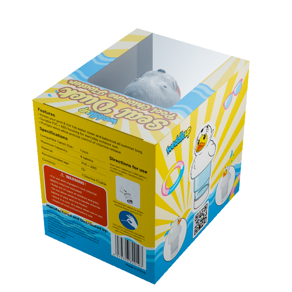 1 Inch Pool Chlorine Floater (Seal Duck)