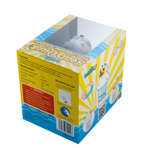 1 Inch Pool Chlorine Floater (Seal Duck)
