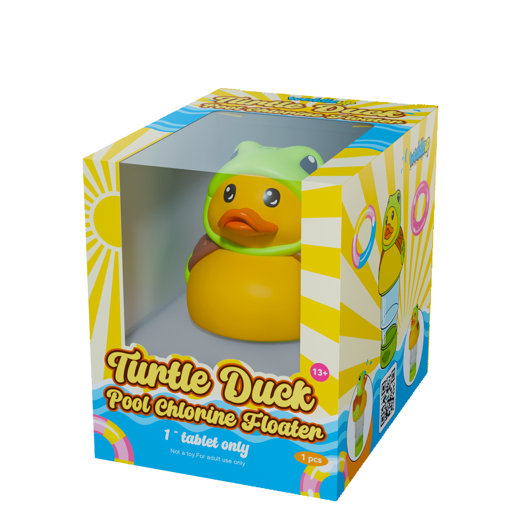 1 Inch Pool Chlorine Floater (Turtle Duck)