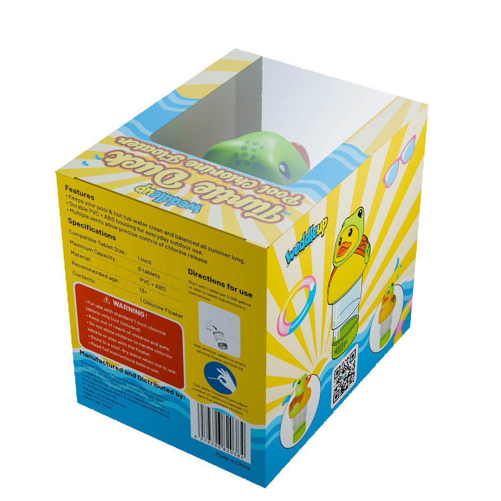 1 Inch Pool Chlorine Floater (Turtle Duck)
