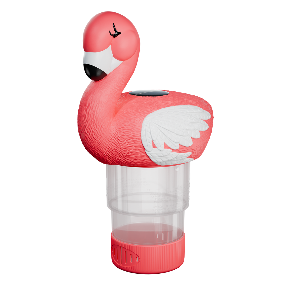3 Inch Flamingo Solar Pool Chlorine Floater
