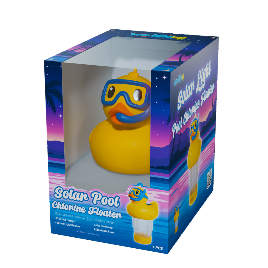 3 Inch Diving Duck Solar Pool Chlorine Floater - WeddleUp product image 1