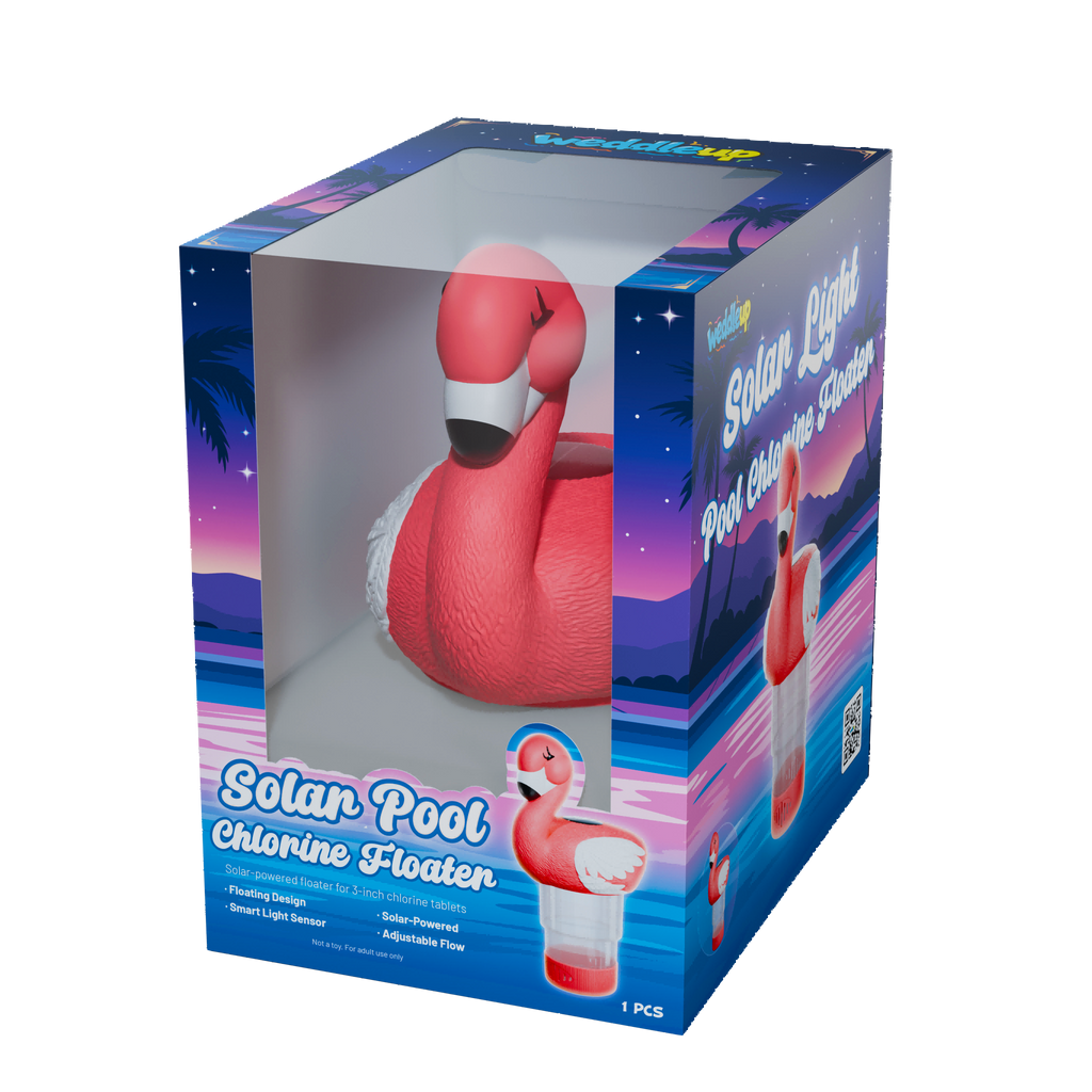 3 Inch Flamingo Solar Pool Chlorine Floater