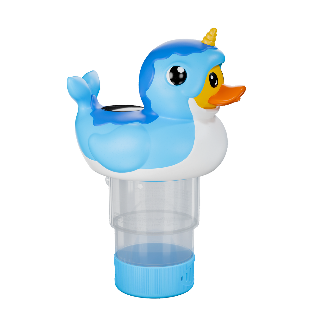 3 Inch Narwhal Duck Solar Pool Chlorine Floater