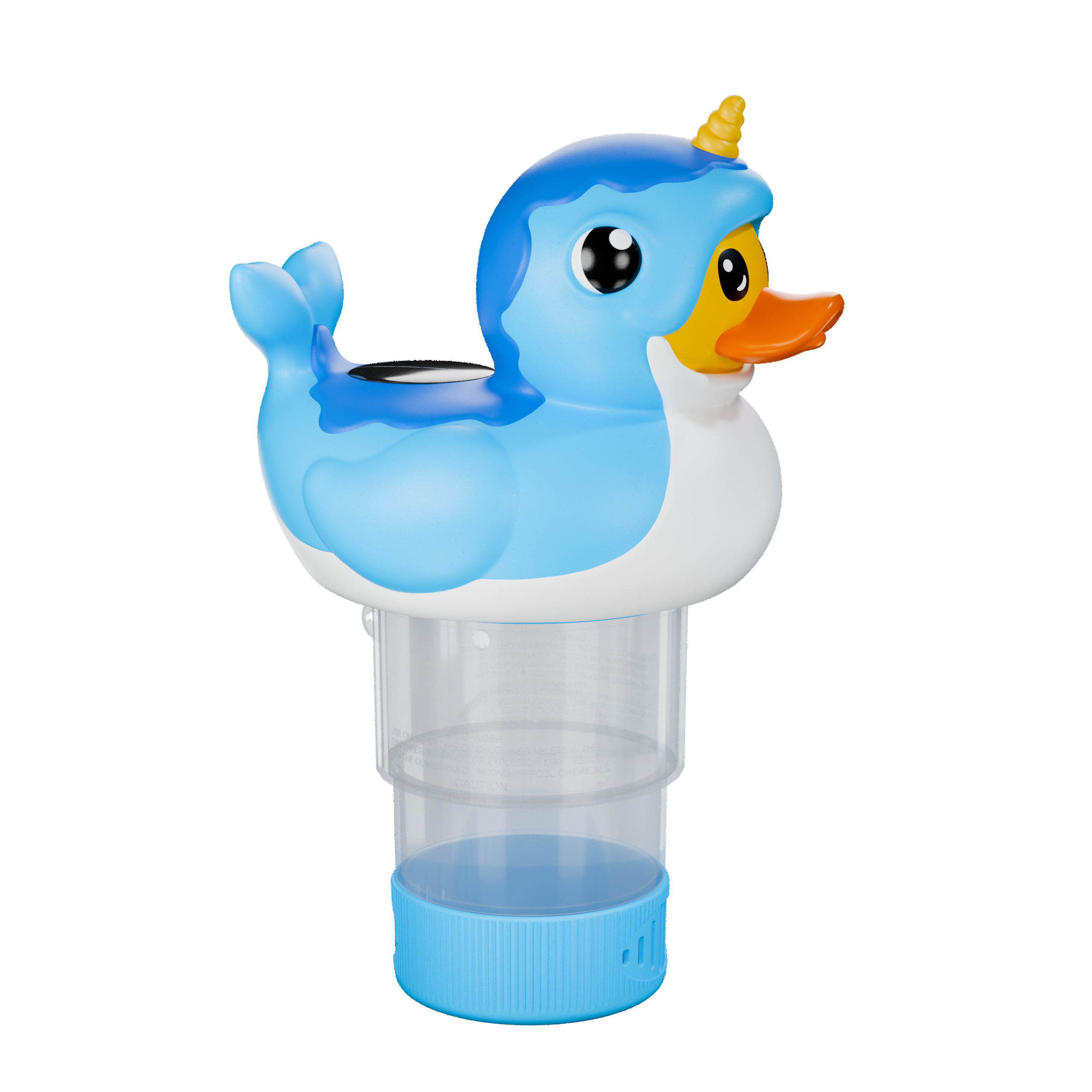 3 Inch Narwhal Duck Solar Pool Chlorine Floater