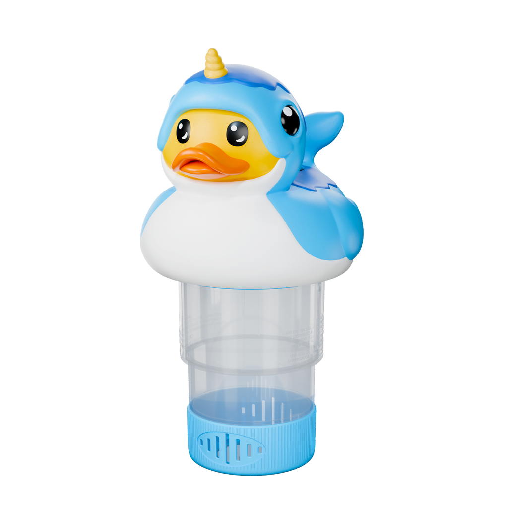 3 Inch Narwhal Duck Solar Pool Chlorine Floater