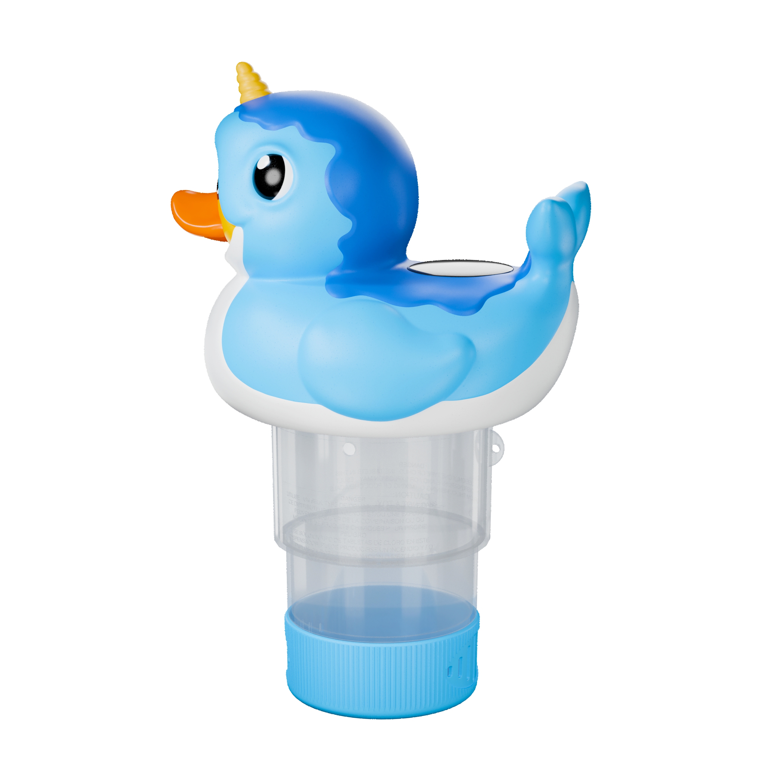3 Inch Narwhal Duck Solar Pool Chlorine Floater