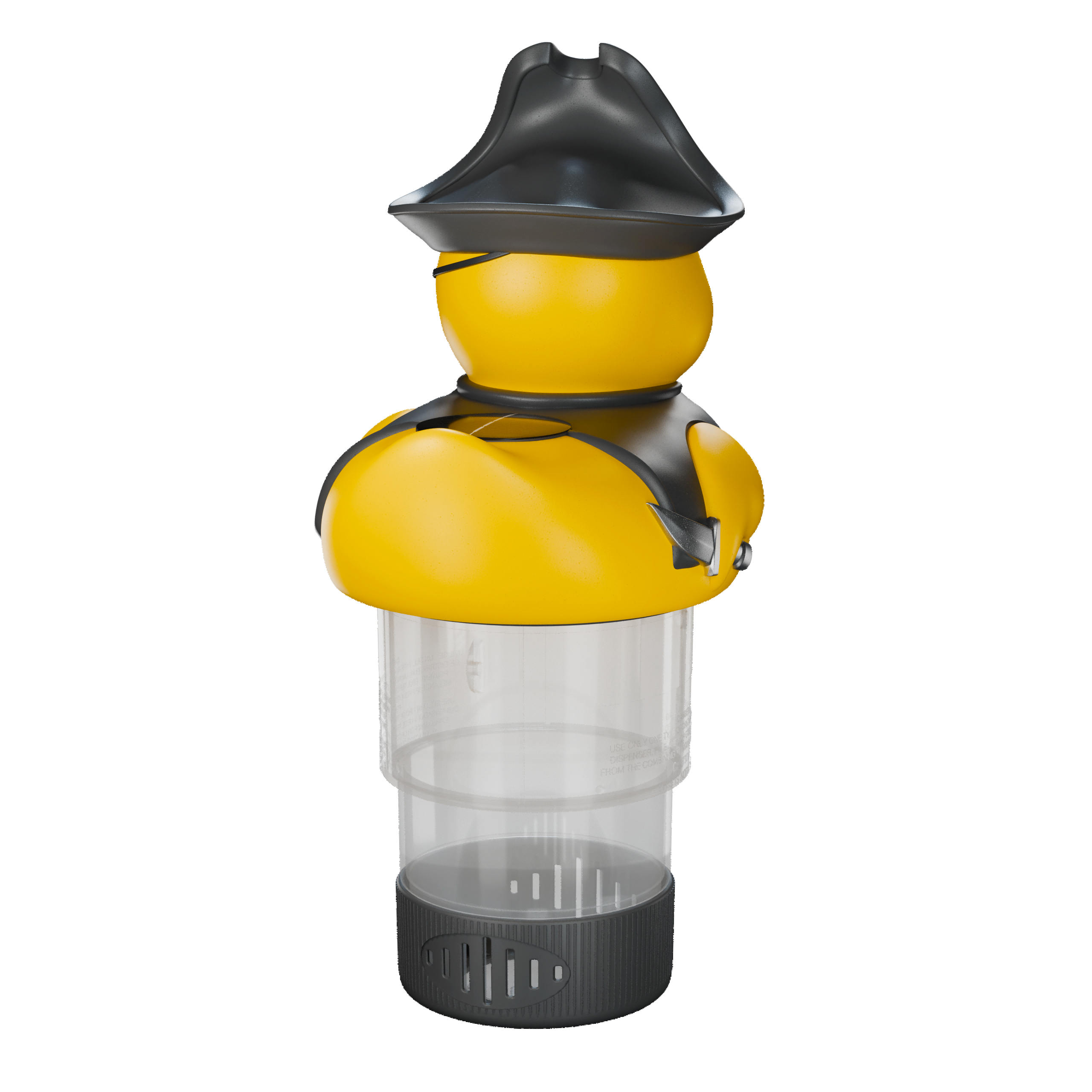 3 Inch Pirate Duck Solar Pool Chlorine Floater