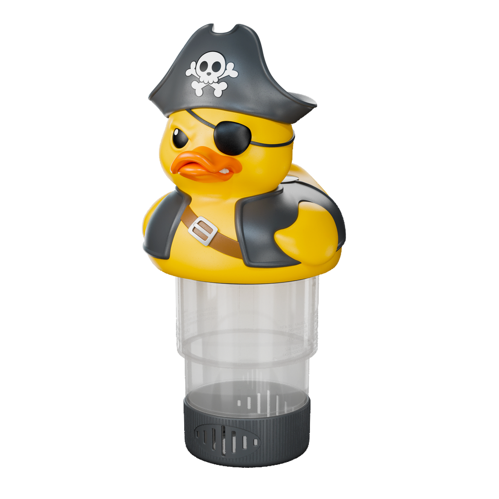 3 Inch Pirate Duck Solar Pool Chlorine Floater