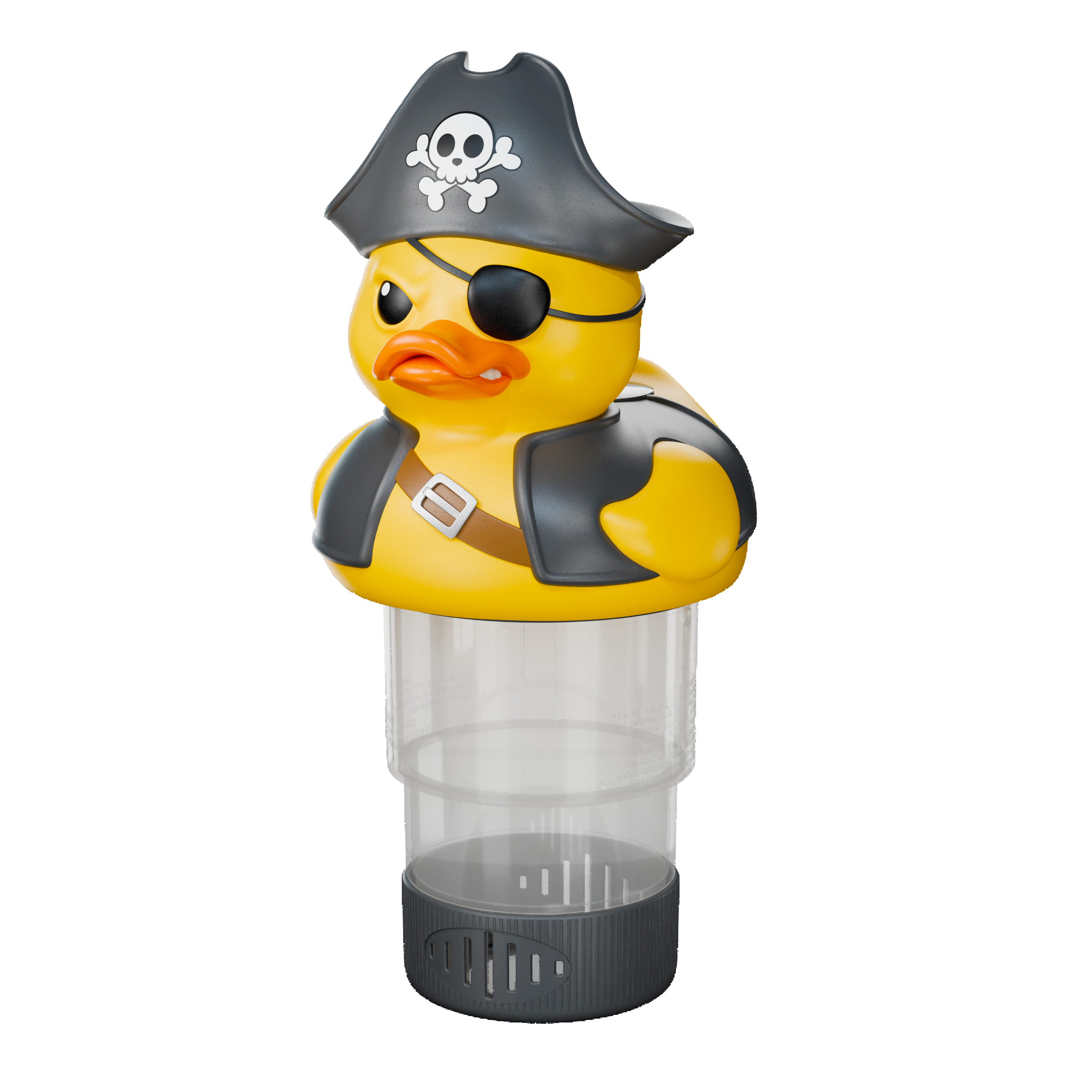 3 Inch Pirate Duck Solar Pool Chlorine Floater