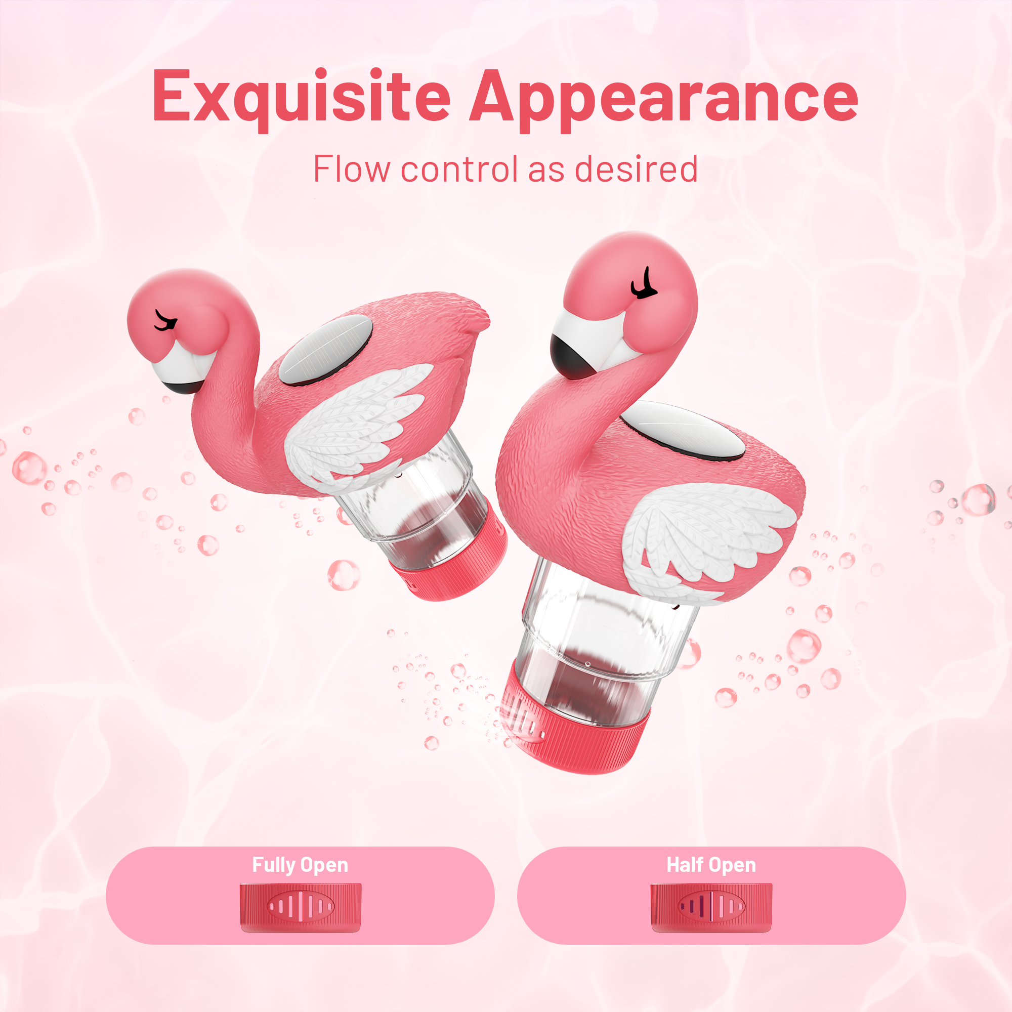 3 Inch Flamingo Solar Pool Chlorine Floater