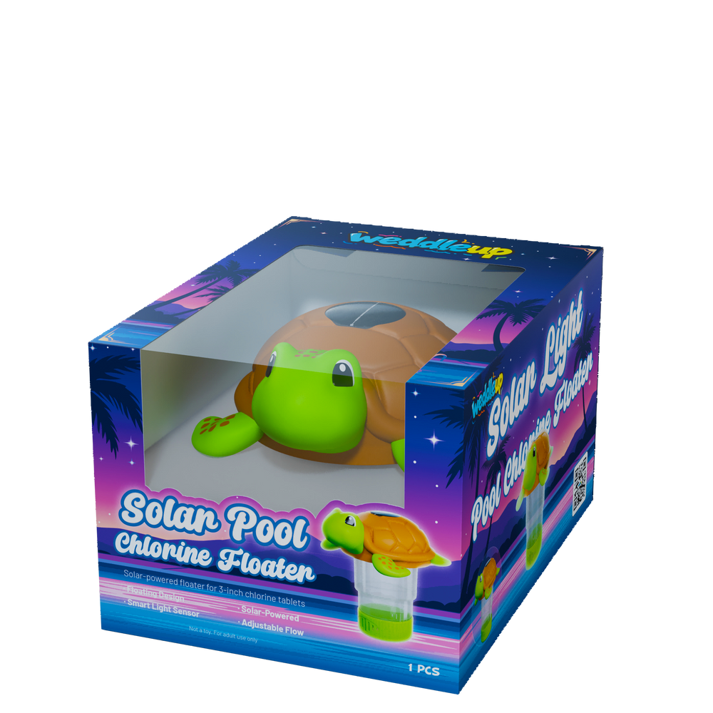 3 Inch Sea Turtle Solar Pool Chlorine Floater