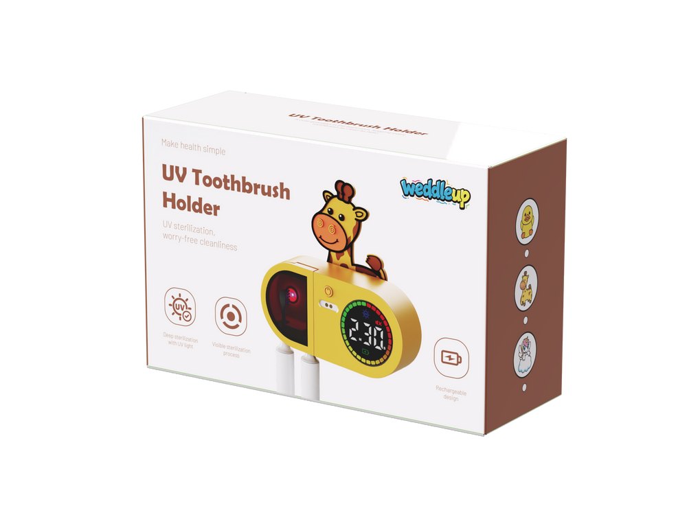 Kids' UV Toothbrush Holder (Giraffe)
