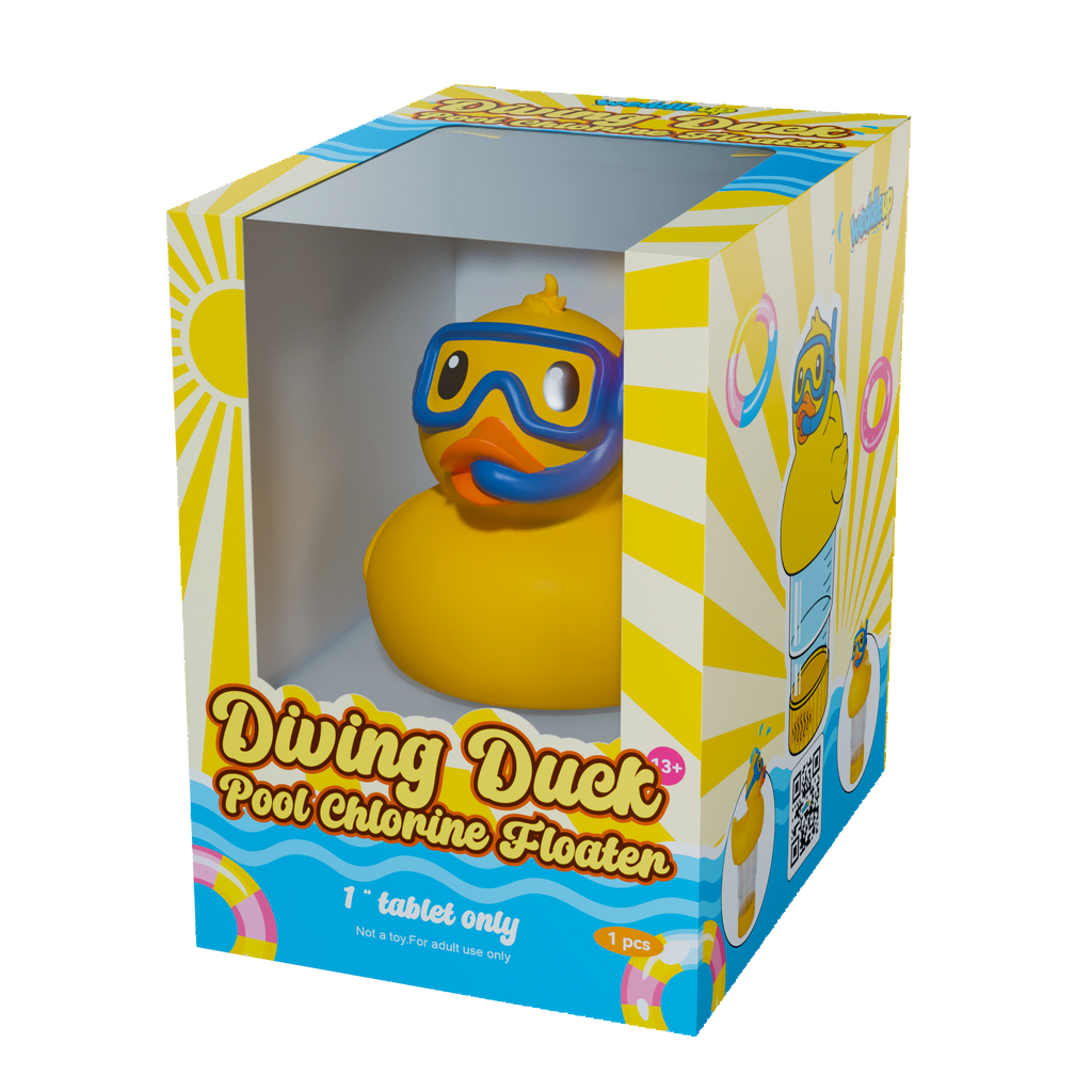 1 Inch Pool Chlorine Floater (Diving Duck)