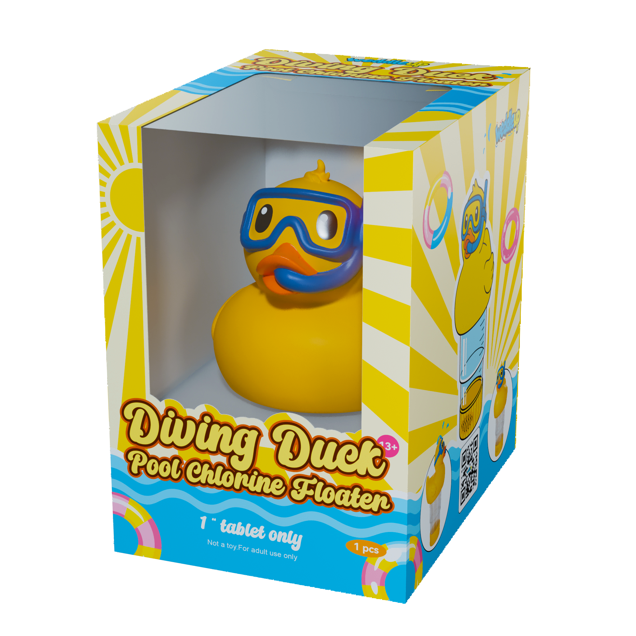 1 Inch Pool Chlorine Floater (Diving Duck)