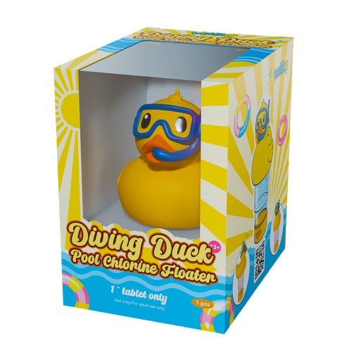 1 Inch Pool Chlorine Floater (Diving Duck)