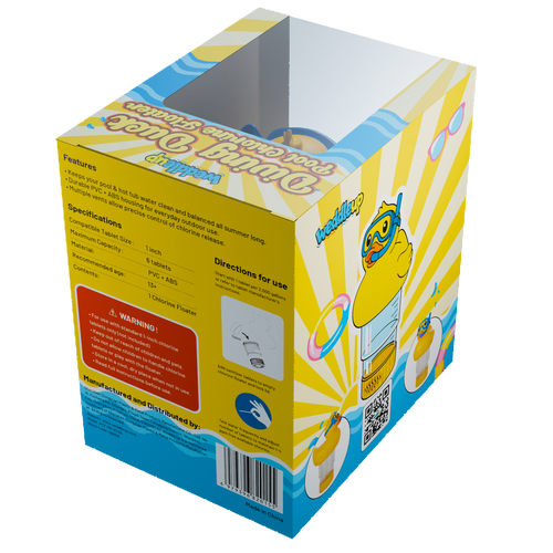 1 Inch Pool Chlorine Floater (Diving Duck)