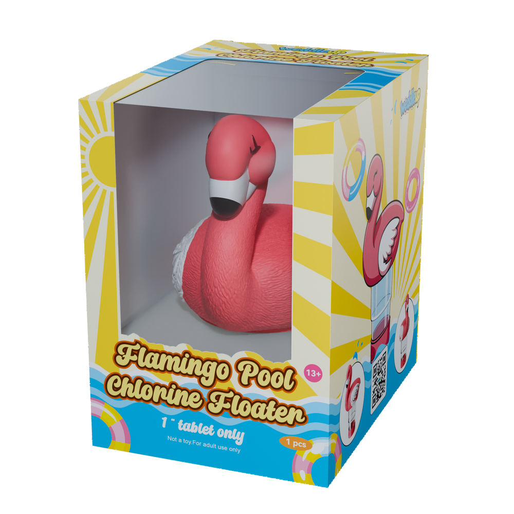 1 Inch Pool Chlorine Floater (Flamingo)