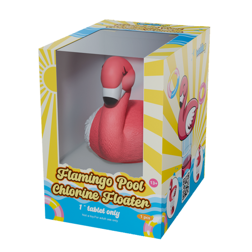1 Inch Pool Chlorine Floater (Flamingo)