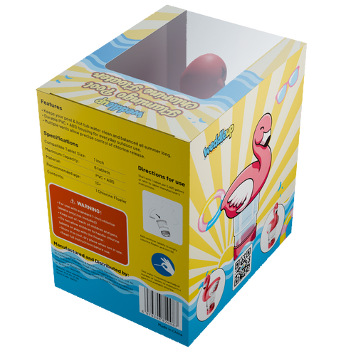 1 Inch Pool Chlorine Floater (Flamingo)