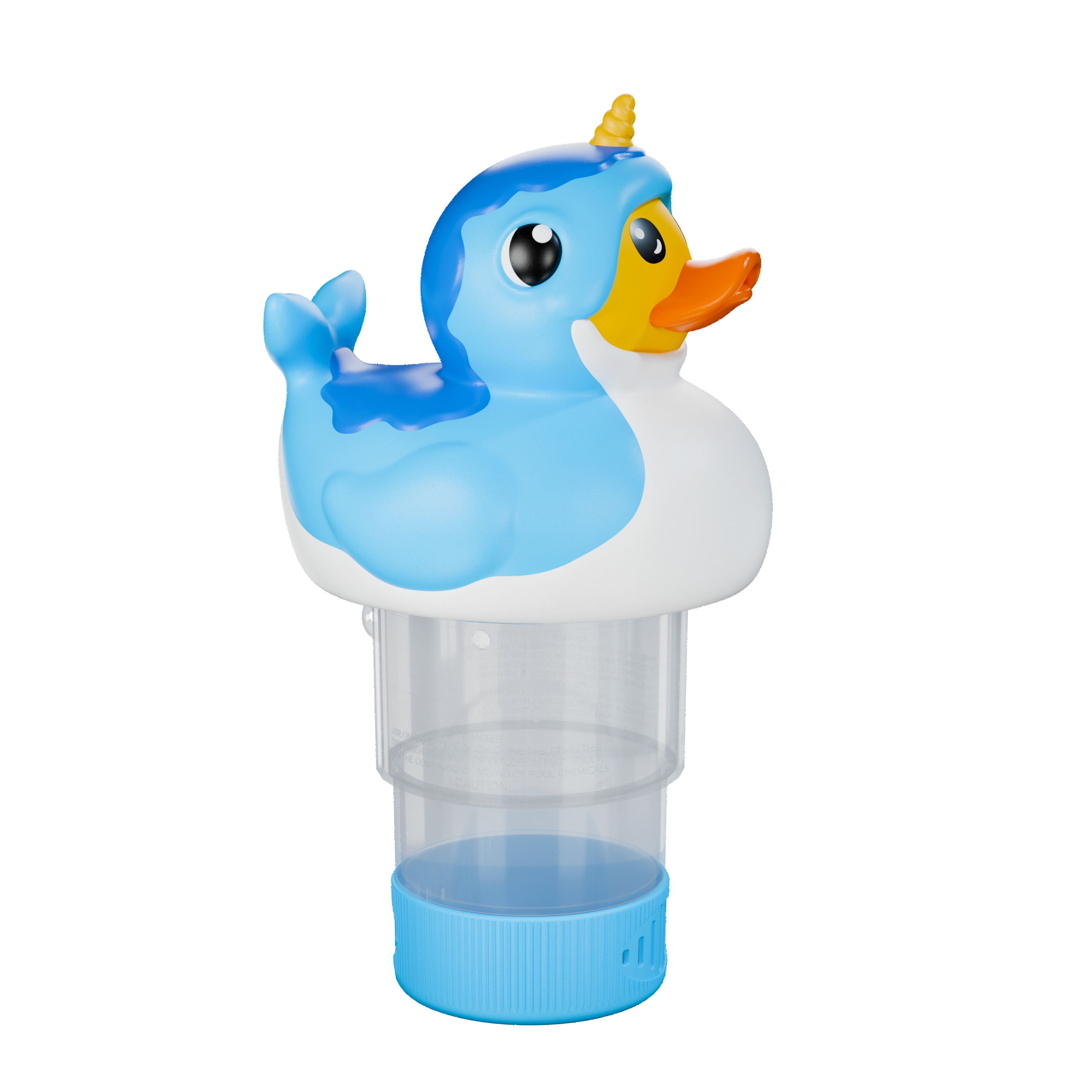 1 Inch Pool Chlorine Floater (Narwhal Duck)