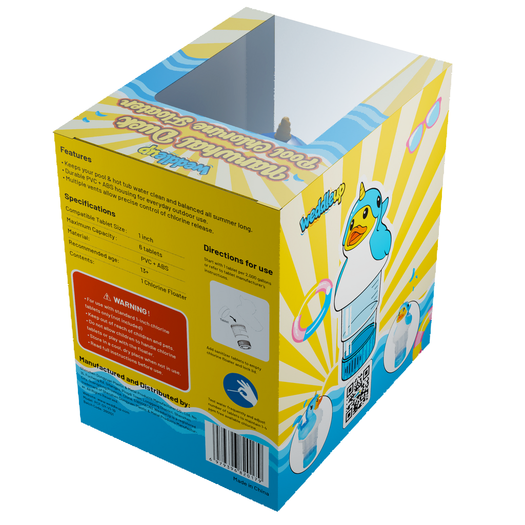 1 Inch Pool Chlorine Floater (Narwhal Duck)