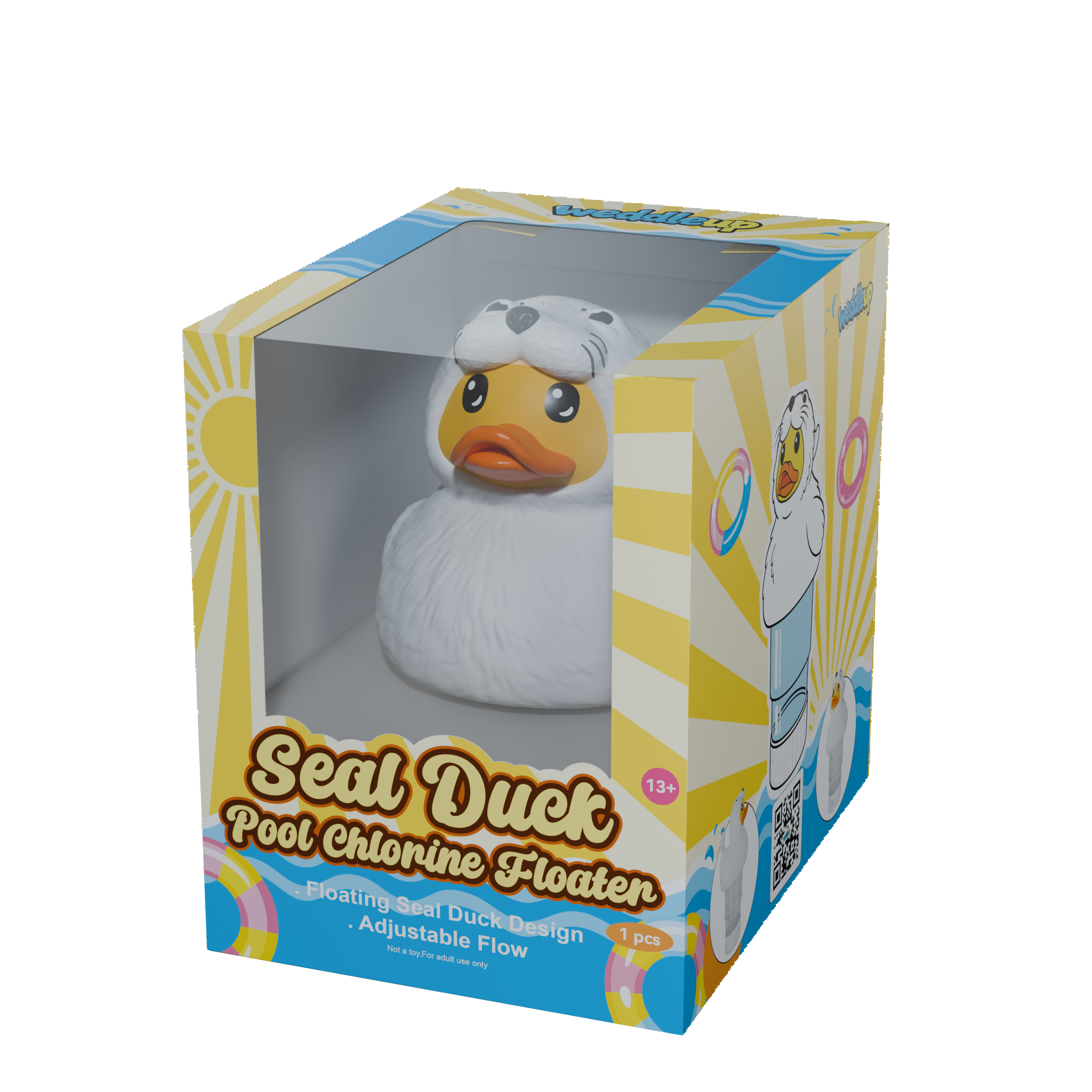 3 Inch Pool Chlorine Floater (Seal Duck)