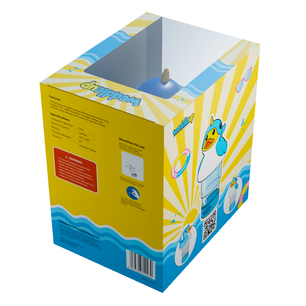 3 Inch Pool Chlorine Floater (Narwhal Duck)