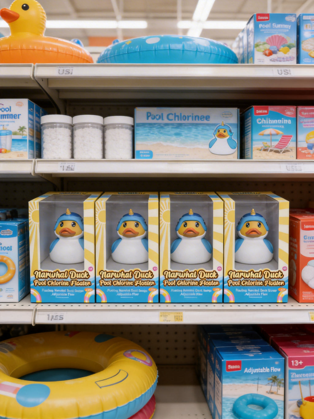 3 Inch Pool Chlorine Floater (Narwhal Duck)