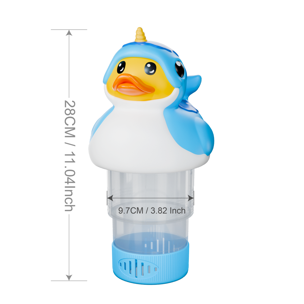 3 Inch Pool Chlorine Floater (Narwhal Duck)