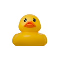 Classic Yellow Duck room and bath thermometer front view
