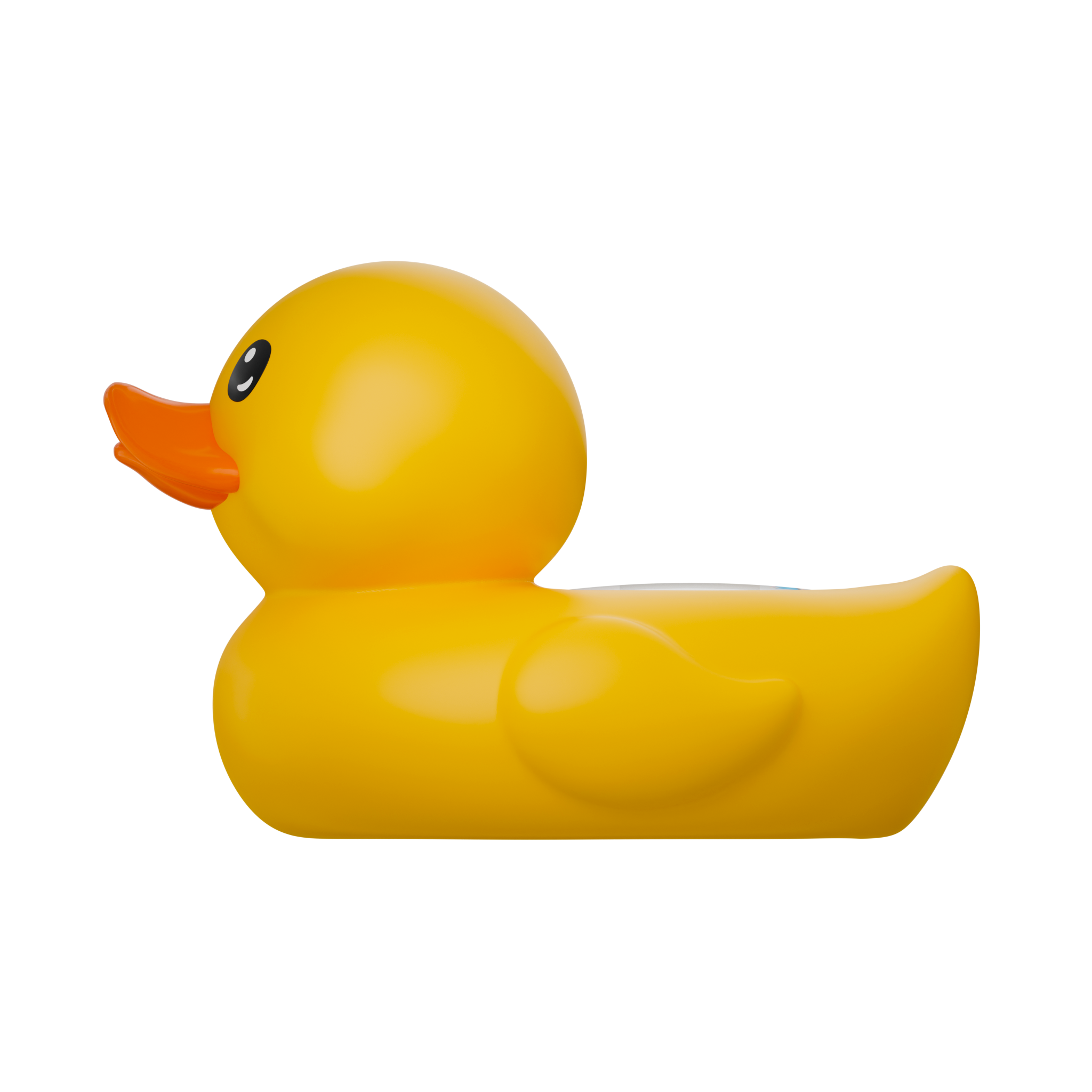 Classic Yellow Duck room and bath thermometer left side view