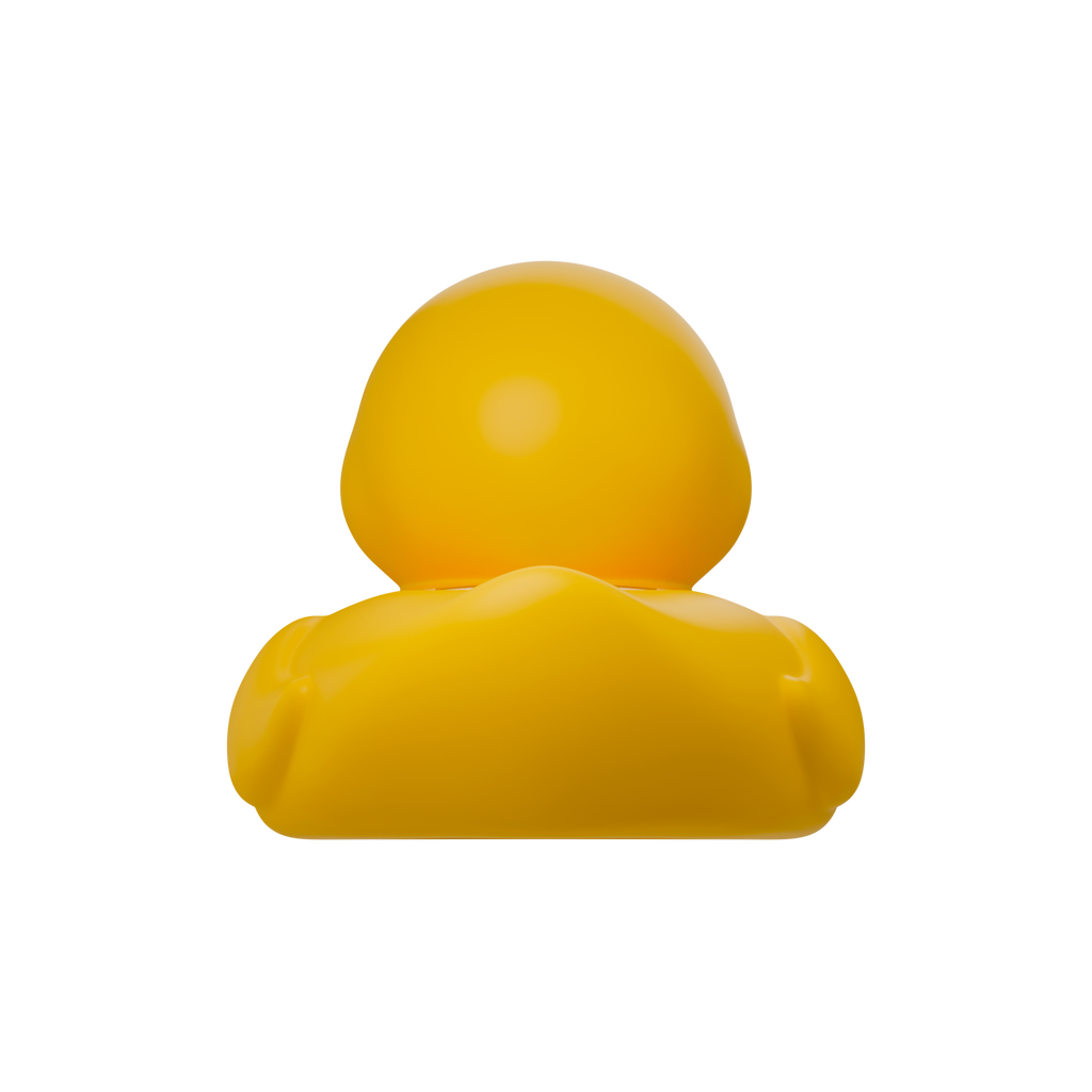 Classic Yellow Duck room and bath thermometer rear view