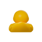 Classic Yellow Duck room and bath thermometer rear view