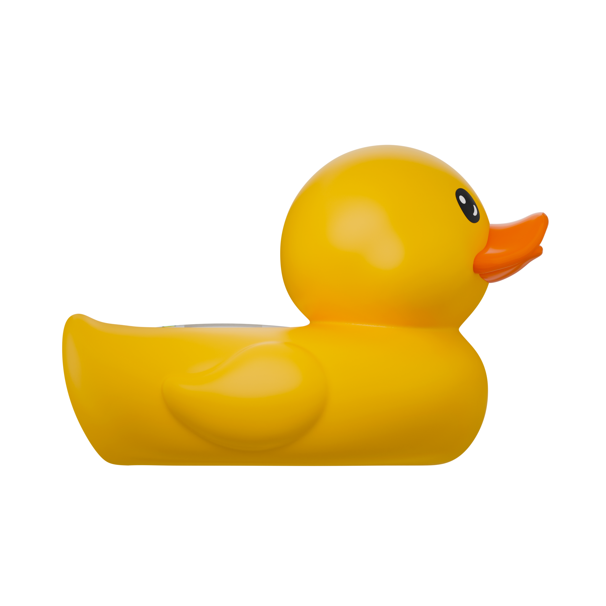 Classic Yellow Duck room and bath thermometer right side view