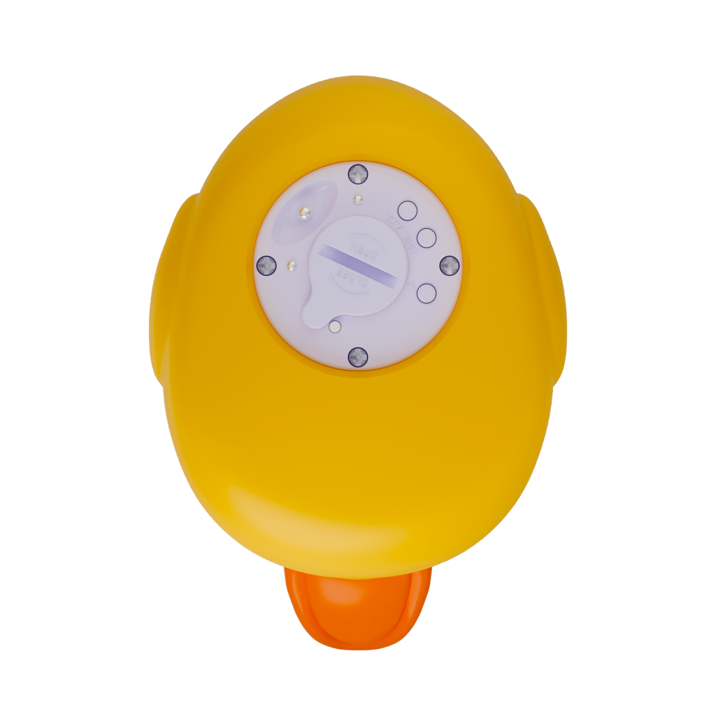 Classic Yellow Duck room and bath thermometer bottom view