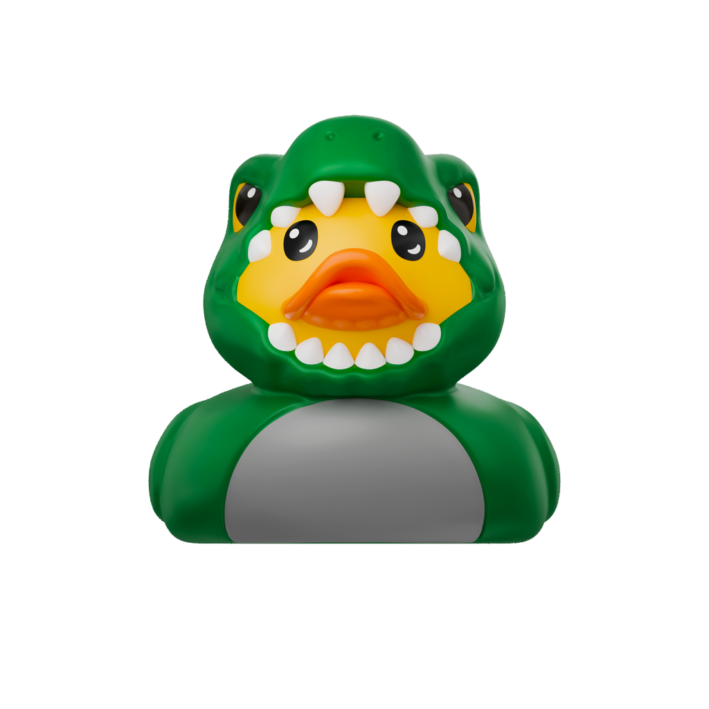 Dino Duck room and bath thermometer front view