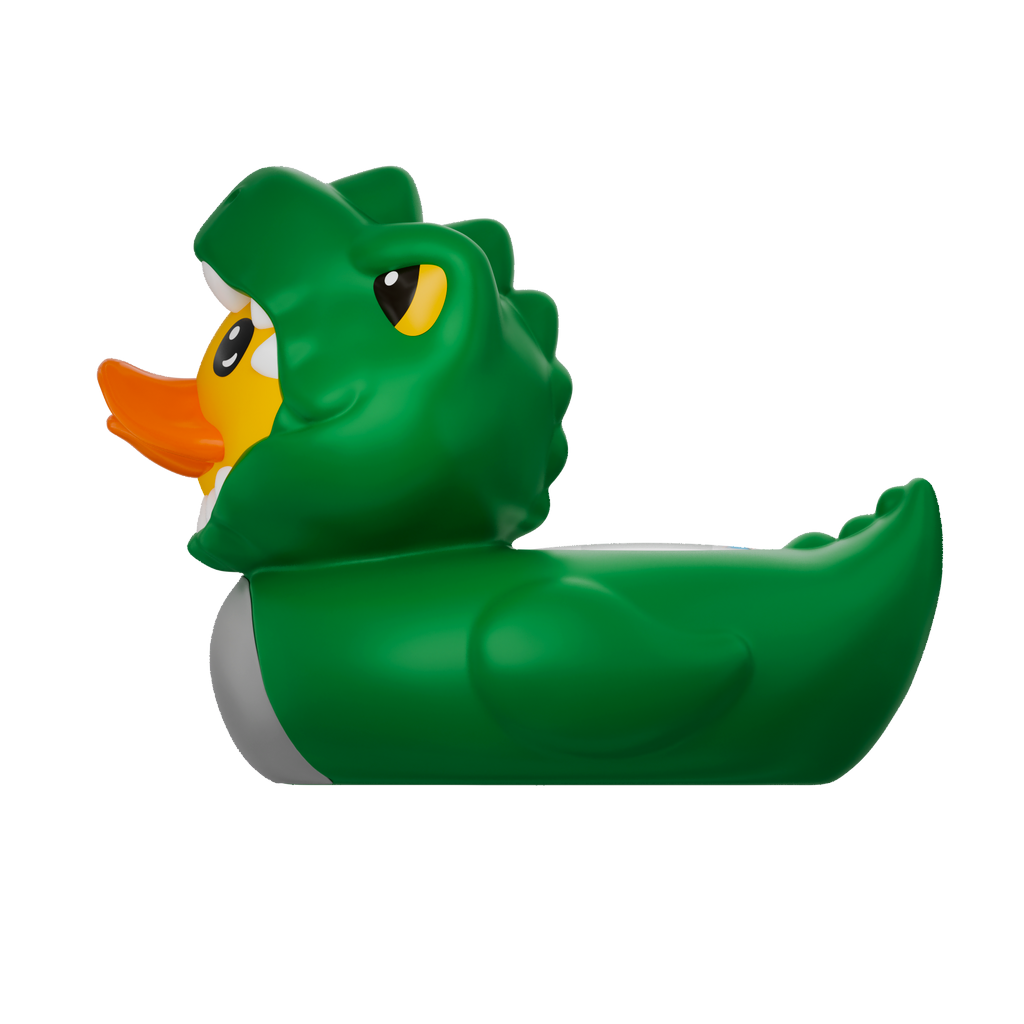 Dino Duck room and bath thermometer left side view