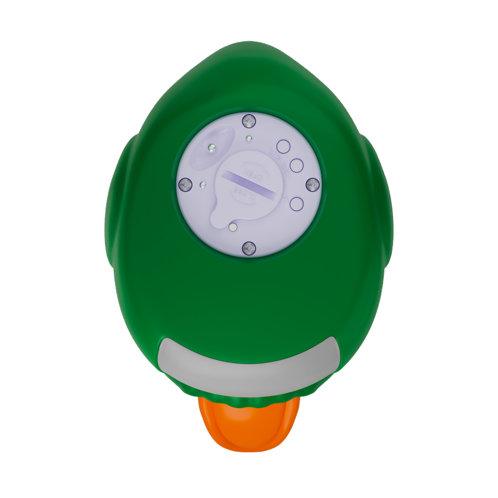 Dino Duck room and bath thermometer bottom view