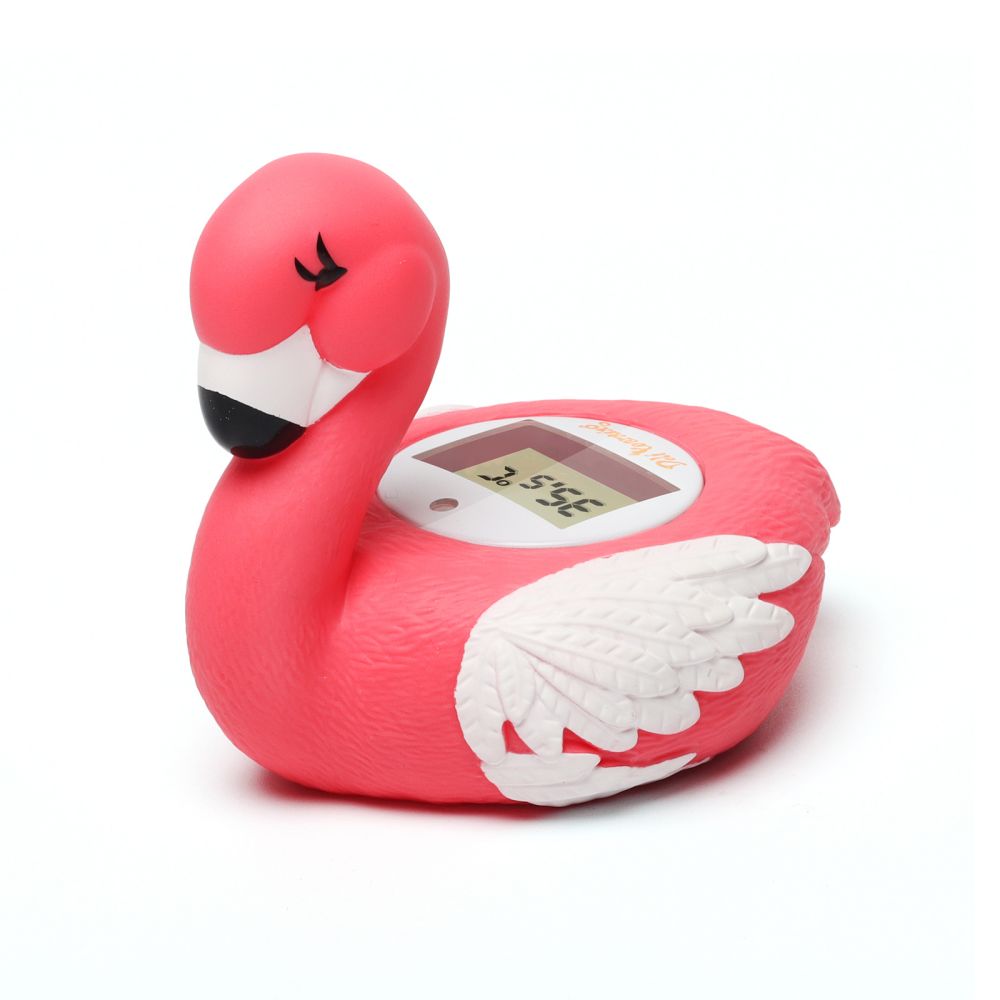Flamingo room and bath thermometer front view