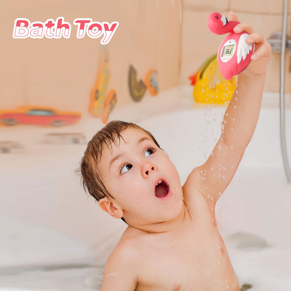 Flamingo room and bath thermometer product view 3